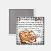 Cinnamon Rolls Recipe Magneet (Voorkant / Achterkant)