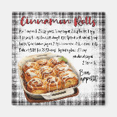 Cinnamon Rolls Recipe Magneet (Voorkant)