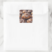 Cinnamon Rolls Vierkante Sticker (Tas)