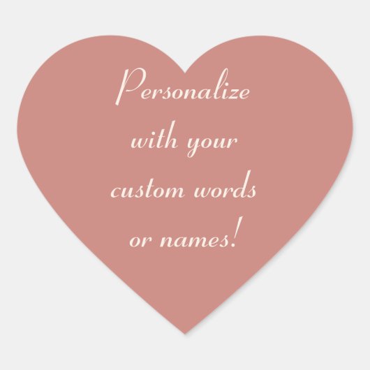 Cinnamon Roos Custom Heart Labels (Voorkant)
