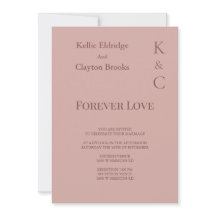 Cinnamon Roos Forever Love Wedding Invitation