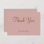 Cinnamon Roos Modern Minimalist Weddenschap (Voorkant / Achterkant)