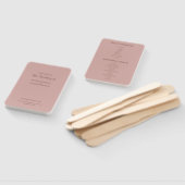Cinnamon Roos Modern minimalist Wedding Programme Handwaaier (Niet-gemonteerd)