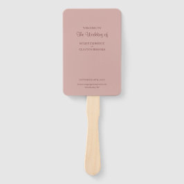 Cinnamon Roos Modern minimalist Wedding Programme Handwaaier