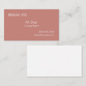 Cinnamon Roos Vaste Visitekaartjes (Voorkant / Achterkant)