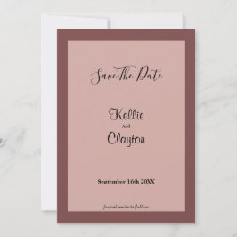 Cinnamon Roos vormde sparen de Datum Save The Date