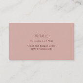 Cinnamon Roos Weddenschap - Enclosure Card Informatiekaartje (Voorkant)