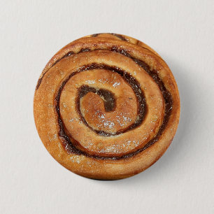 Cinnamon Snagellak Ronde Button 5,7 Cm