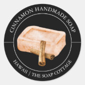 Cinnamon Soap label (Voorkant)
