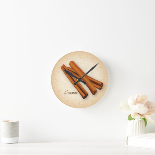 Cinnamon Spice Clock Ronde Klok (Huis)
