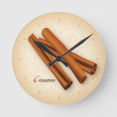 Cinnamon Spice Clock Ronde Klok (Voorkant)