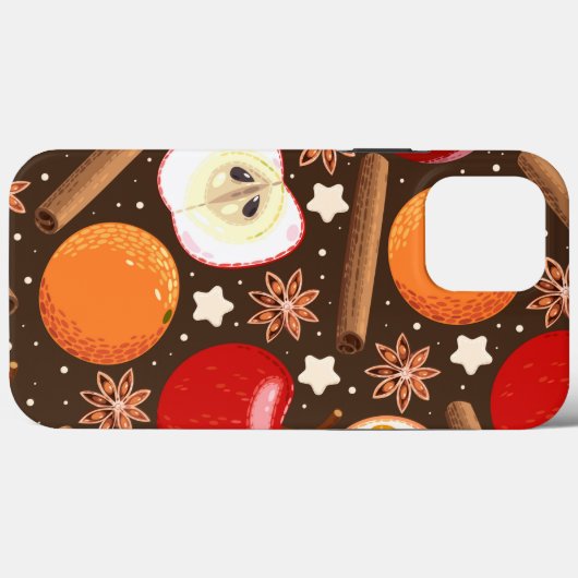 Cinnamon Spice Kerstmis iPhone Case Mate (Achterkant (horizontaal))