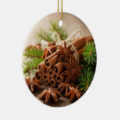 Cinnamon Spice Kerstversiering Keramisch Ornament (Rechts)