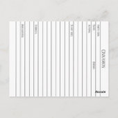 Cinnamon Spice Materia Medica Monograph Herbal Briefkaart (Achterkant)