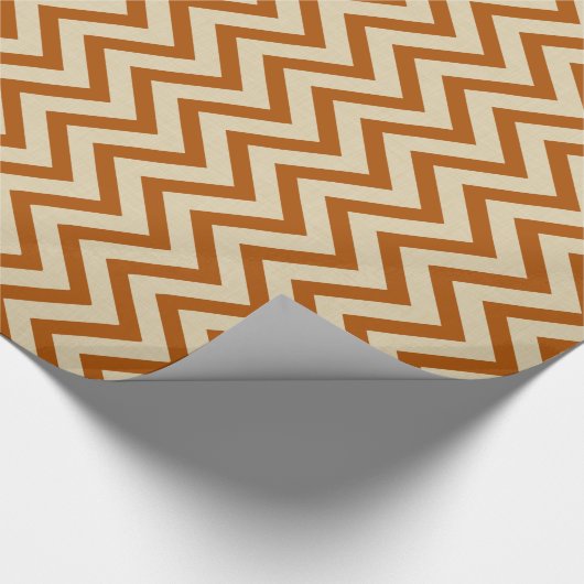 Cinnamon Spice Moods Chevrons Cadeaupapier (Hoek)