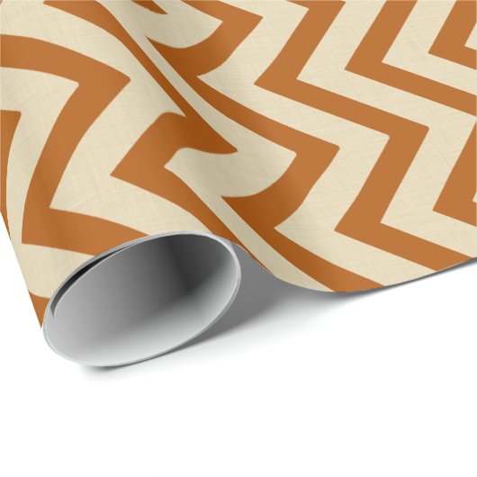 Cinnamon Spice Moods Chevrons Cadeaupapier (Rol Hoek)