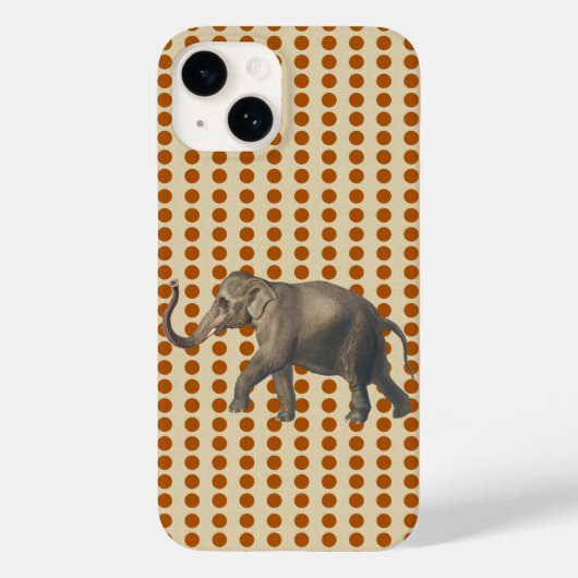 Cinnamon Spice Moods Stippen met olifant Case-Mate iPhone Case (Achterkant)
