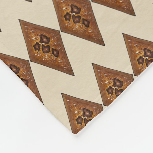 Cinnamon Spice Sugar Sand Tart Kerstkoekje Fleece Deken (Hoek)