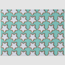 Cinnamon Star Cookies Patroon Kerstmis en Kerstmis Tissuepapier