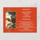 Cinnamon Star kerstkoekjes Recipe Briefkaart (Achterkant)
