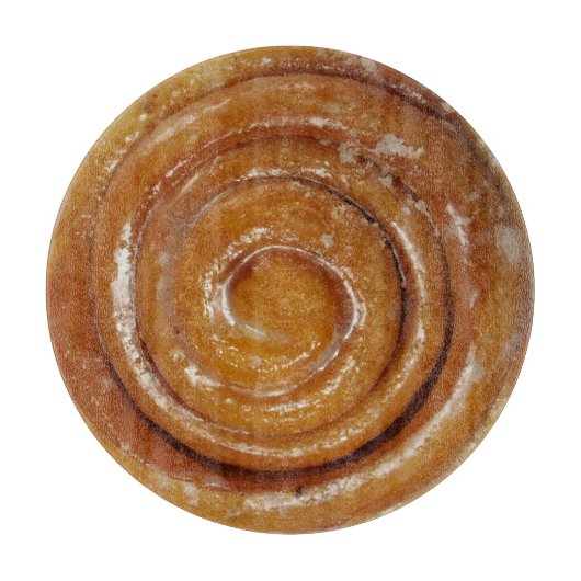 Cinnamon Swirl Glazed Donut Snijplank (Voorkant)