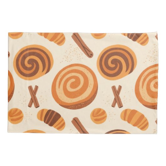 Cinnamon Swirls Gooi Deken - Warm Autumn Kussensloop (Achterkant)