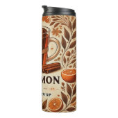 Cinnamon Tea Design AI-kunst Thermosbeker (Geroteerd rechts)