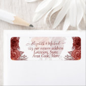 Cinnamon Terracotta HERFST Floral Botanical WEDDIN Etiket (Insitu)