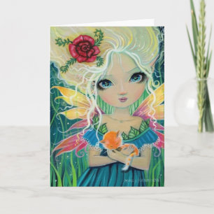 Cinnamon's Fairy Oranje Lapjeskat met Sprookjeskun Kaart