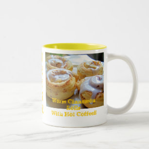 Cinnamonwalsen en koffie tweekleurige koffiemok
