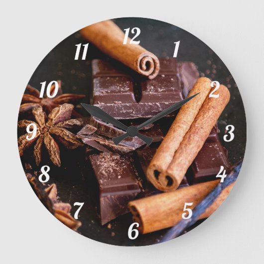 Cinnoman Sticks, Chocolade en Steranijs Grote Klok (Voorkant)