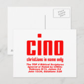 CINO-briefkaart Briefkaart (Voorkant / Achterkant)