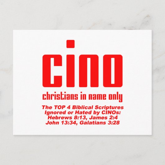 CINO-briefkaart Briefkaart (Voorkant)