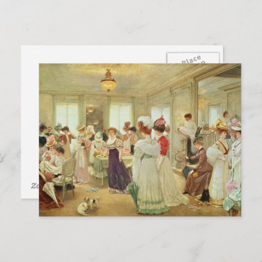 Cinq Heures chez le Couturier Paquin, 1906 Briefkaart (Voorkant / Achterkant)