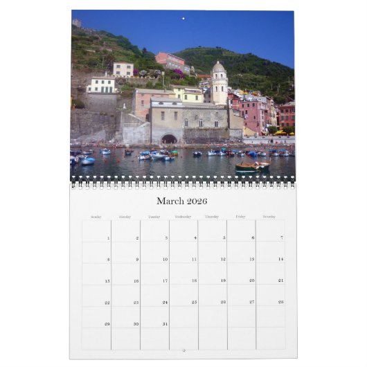 Cinque Terre 2025 Kalender (Mar 2026)