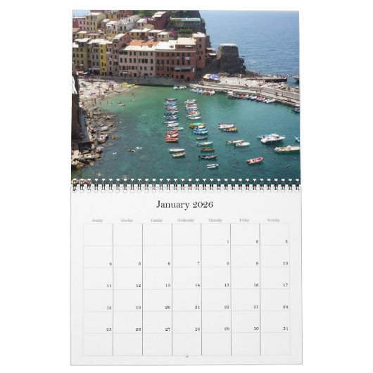 Cinque Terre 2025 Kalender (Jan 2026)