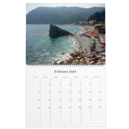Cinque Terre 2026 Groot Kalender (Feb 2026)