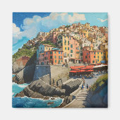 Cinque Terre Art Magneet (Voorkant)