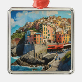 Cinque Terre Art Metalen Ornament