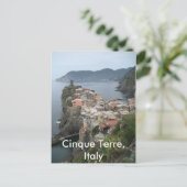 Cinque Terre Briefkaart (Staand voorkant)