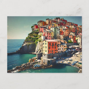 Cinque Terre-Briefkaart Feestdagenkaart