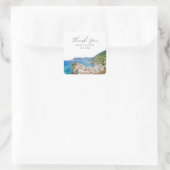 Cinque Terre Bruiloft Vernazza Italië Dank u Vierkante Sticker (Tas)