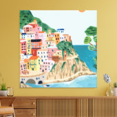Cinque Terre Canvas Afdruk (Insitu (Woonkamer))