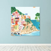 Cinque Terre Canvas Afdruk (Insitu (Houten vloer))