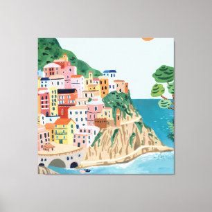 Cinque Terre Canvas Afdruk