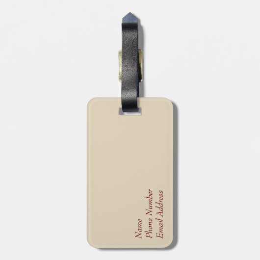 Cinque Terre Coast Bagagelabel (Achterkant verticaal)