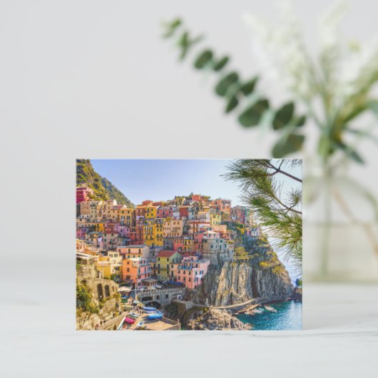 Cinque Terre Coastal Area of Liguria Italy Postcar Briefkaart (Staand voorkant)