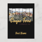 Cinque Terre Corniglia Riomaggiore Italiaanse Vint Briefkaart (Voorkant)