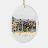 Cinque Terre Corniglia Riomaggiore Italiaanse Vint Keramisch Ornament (Rechts)