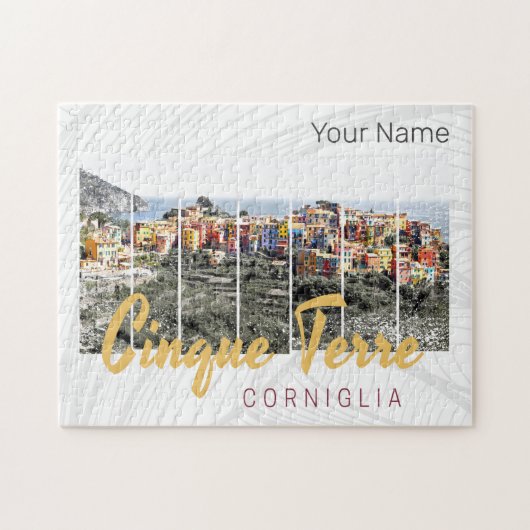 Cinque Terre Corniglia Riomaggiore Italiaanse Vint Legpuzzel (Horizontaal)